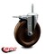 Service Caster 6 Inch High Temp Phenolic 58 Inch Stem Caster with Total Lock Brake SCC SCC-TSTTL20S615-PHRHT-58212 - alternate 2